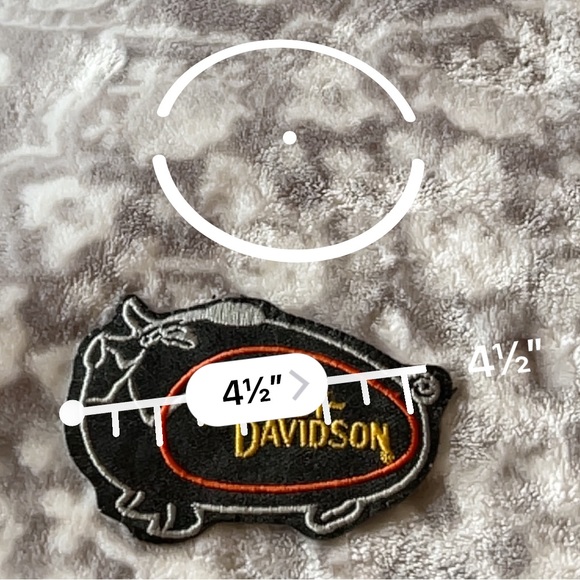 Vintage Harley Davidson embroidered hog patch - Picture 3 of 4